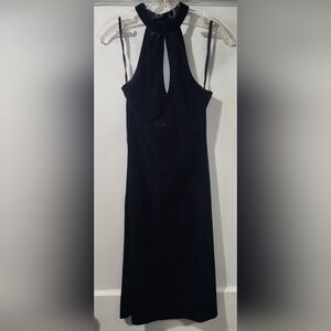 Velvet Elegant Black Strapless Dress size: M